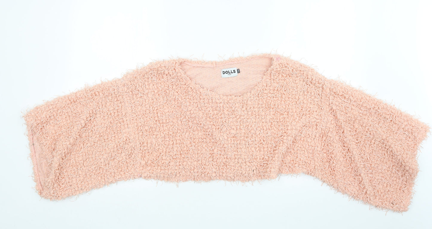 Dolls Paris Womens Pink   Cropped T-Shirt Size S