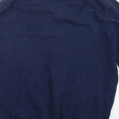 TU Mens Blue  Knit Pullover Jumper Size M