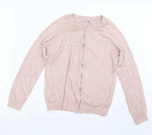 George Womens Pink  Knit Jacket  Size M