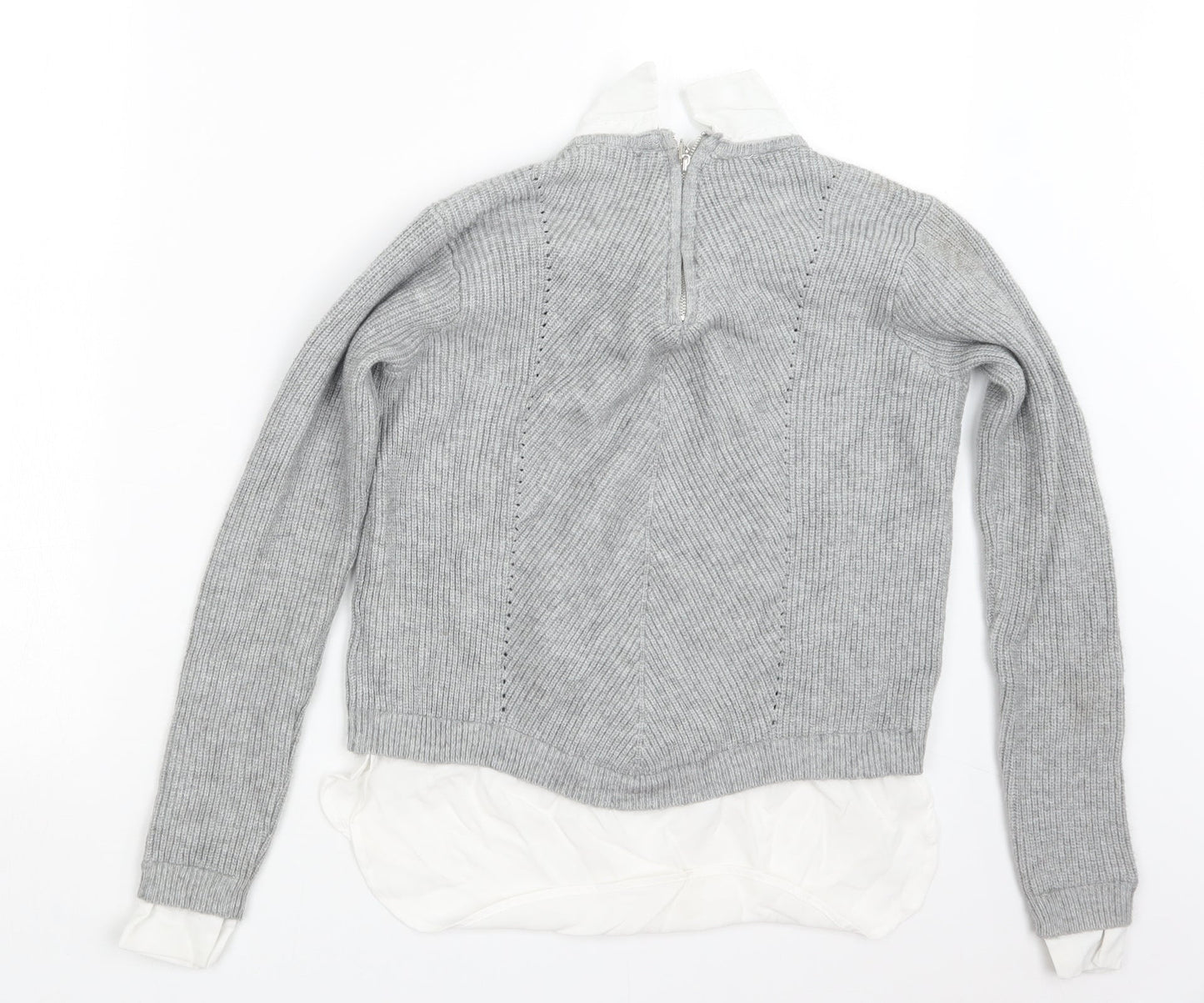 Primark Womens Grey  Knit Pullover Jumper Size 12