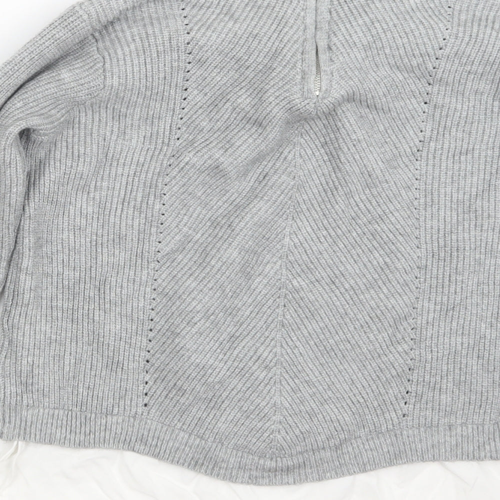 Primark Womens Grey  Knit Pullover Jumper Size 12