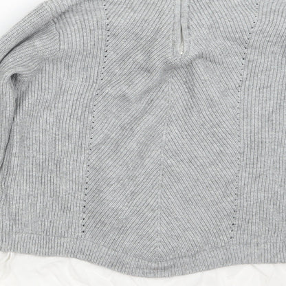 Primark Womens Grey  Knit Pullover Jumper Size 12