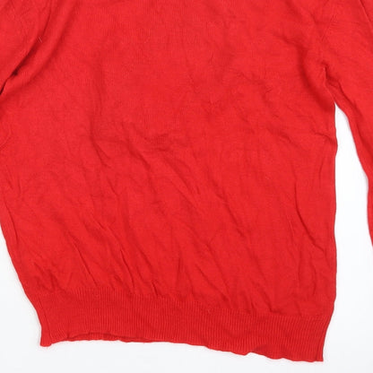 Primark Womens Red  Knit Pullover Jumper Size 6