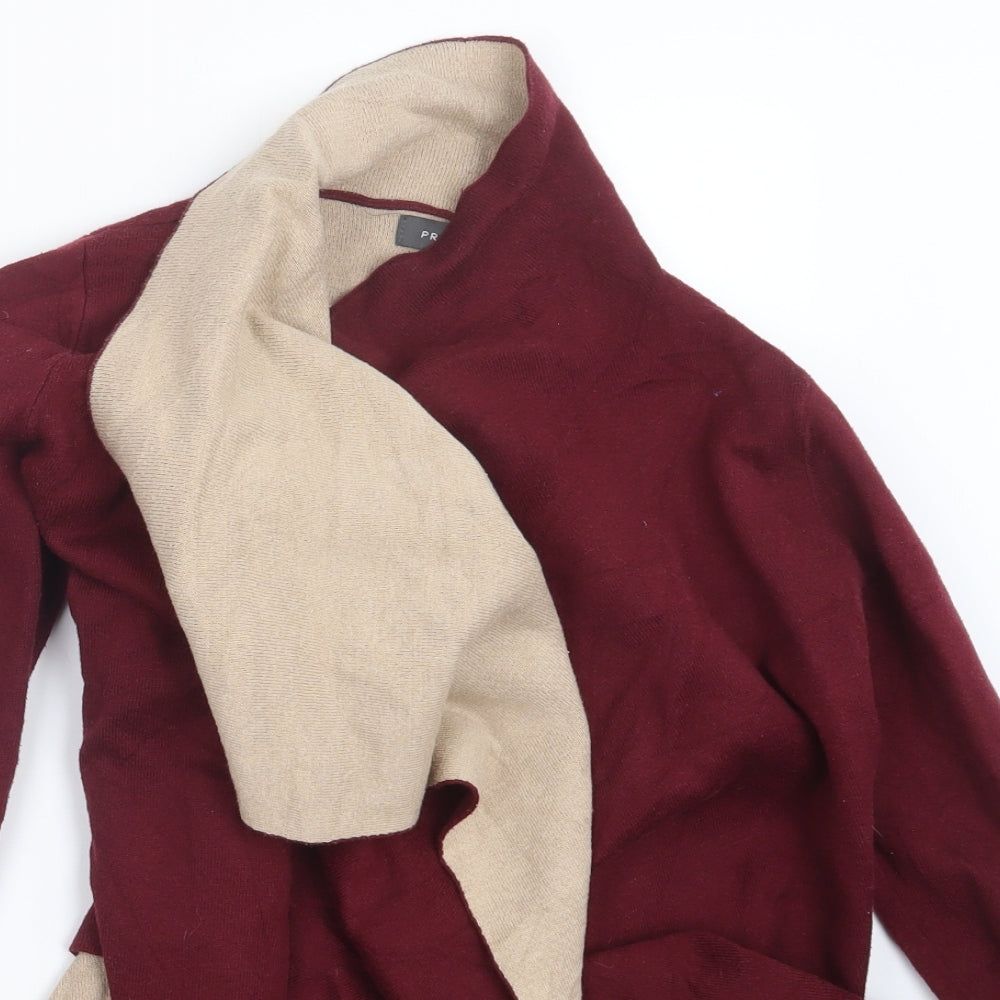 Primark Womens Purple  Knit Cardigan Jumper Size 4