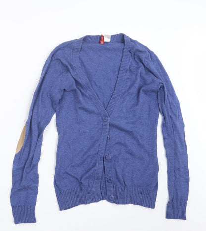 Womens UK Size 6 Divided by H&M Blue Cardigan Jumper