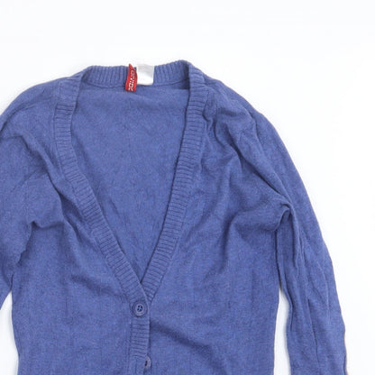 Womens UK Size 6 Divided by H&M Blue Cardigan Jumper