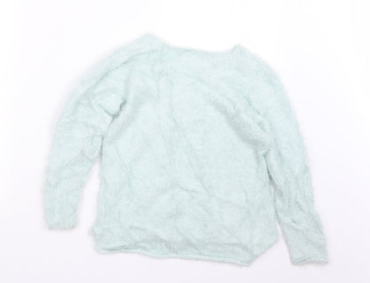 H&M Girls Green   Pullover Jumper Size 9-10 Years