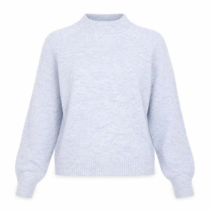 Womens UK Size S Mango Blue Pullover Jumper