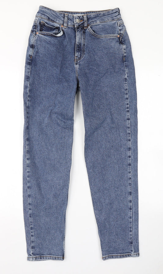 Denim Co Womens Blue  Denim Straight Jeans Size 8 L27 in
