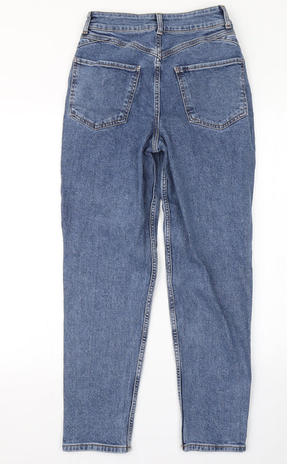 Denim Co Womens Blue  Denim Straight Jeans Size 8 L27 in