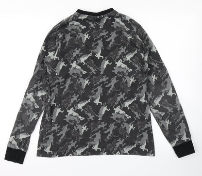 Matalan Boys Grey Camouflage  Basic T-Shirt Size L  - Fortnite