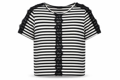 Womens UK Size 10 Topshop Black Basic T-Shirt