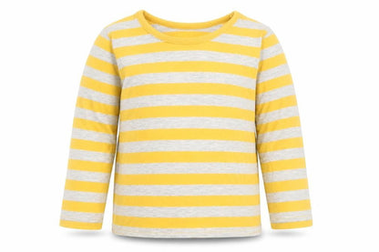 George Boys Yellow Striped  Basic T-Shirt Size 12-18 Months
