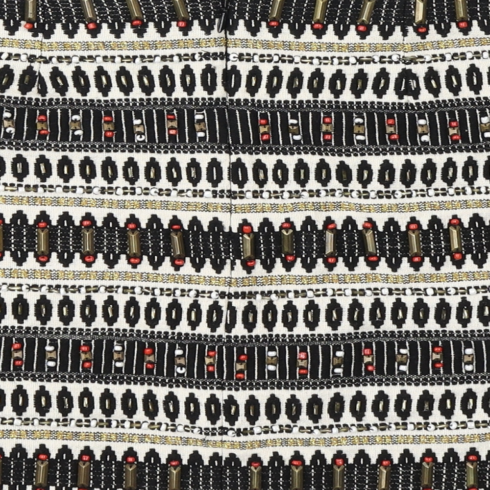 NEXT Womens Brown Striped  A-Line Skirt Size 12