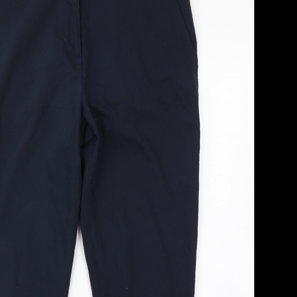 Womens UK Size 10 H&M Regular Fit Dress Pants Blue Trousers