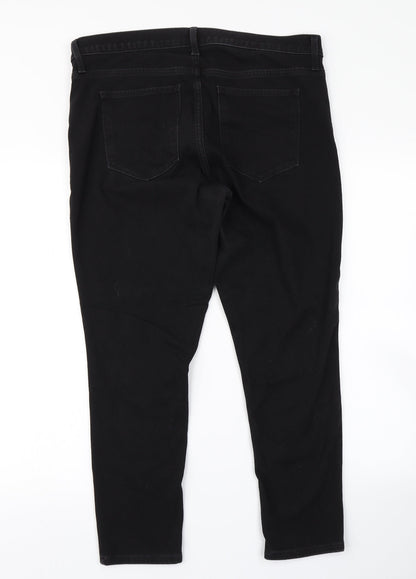 Gap Womens Black  Denim Skinny Jeans Size 36 in L25 in