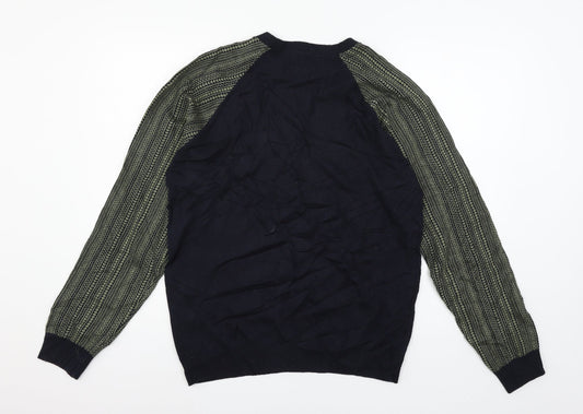 ASOS Mens Blue  Knit Pullover Jumper Size L