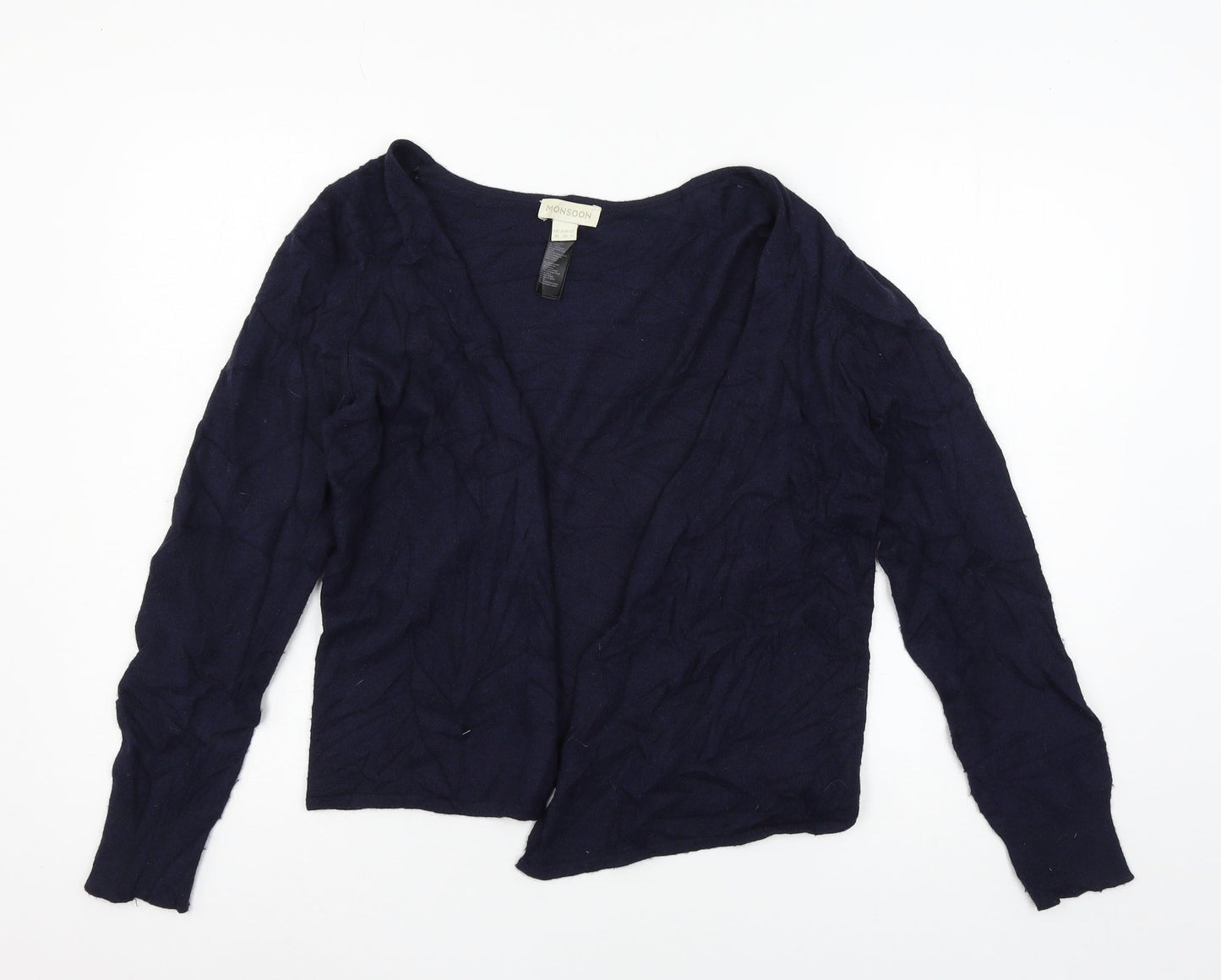 Womens UK Size 10 Monsoon Blue Cardigan Jumper