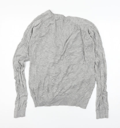 Womens UK Size L Preworn Grey Cardigan Jumper