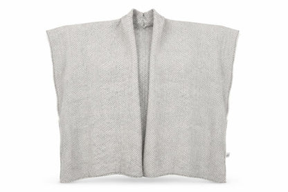 DAKINI Womens Grey Striped Knit  Shawl/Wrap