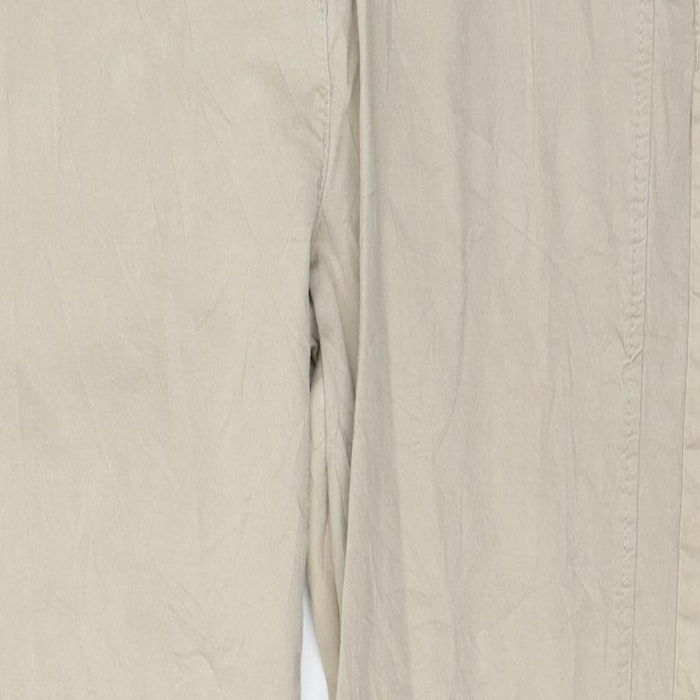 Womens UK Size 14 C&A Regular Fit  Brown Trousers