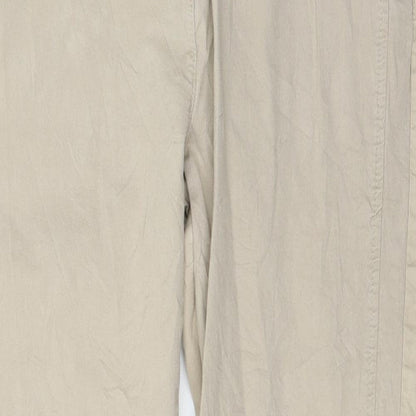 Womens UK Size 14 C&A Regular Fit  Brown Trousers