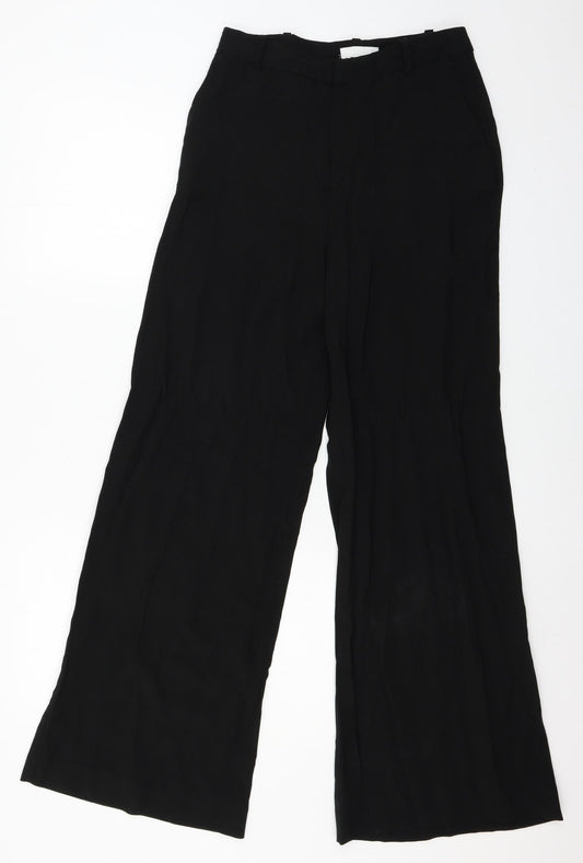 Womens UK Size 10 H&M Regular Fit  Black Trousers