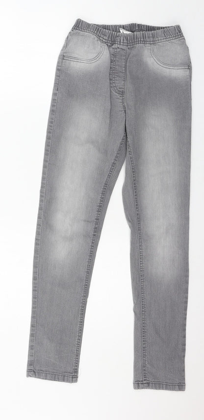 L&D Girls Grey  Denim Jegging Jeans Size 13-14 Years