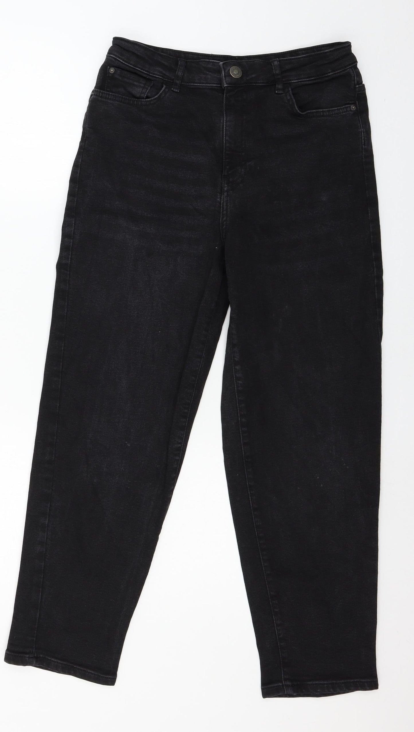George Womens Black  Denim Skinny Jeans Size 12 L27 in