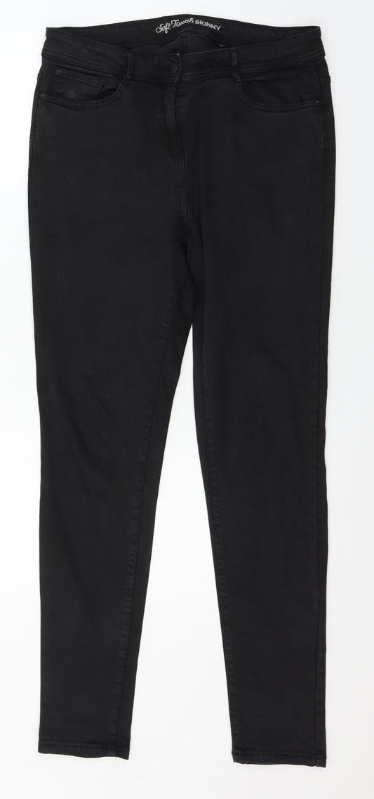 Womens UK Size 34 in Preworn Regular Fit Skinny Black Jeans