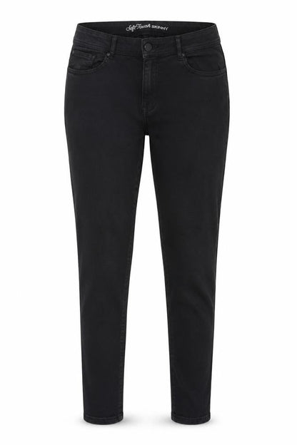 Womens Black  Denim Skinny Jeans Size 34 in L30 in