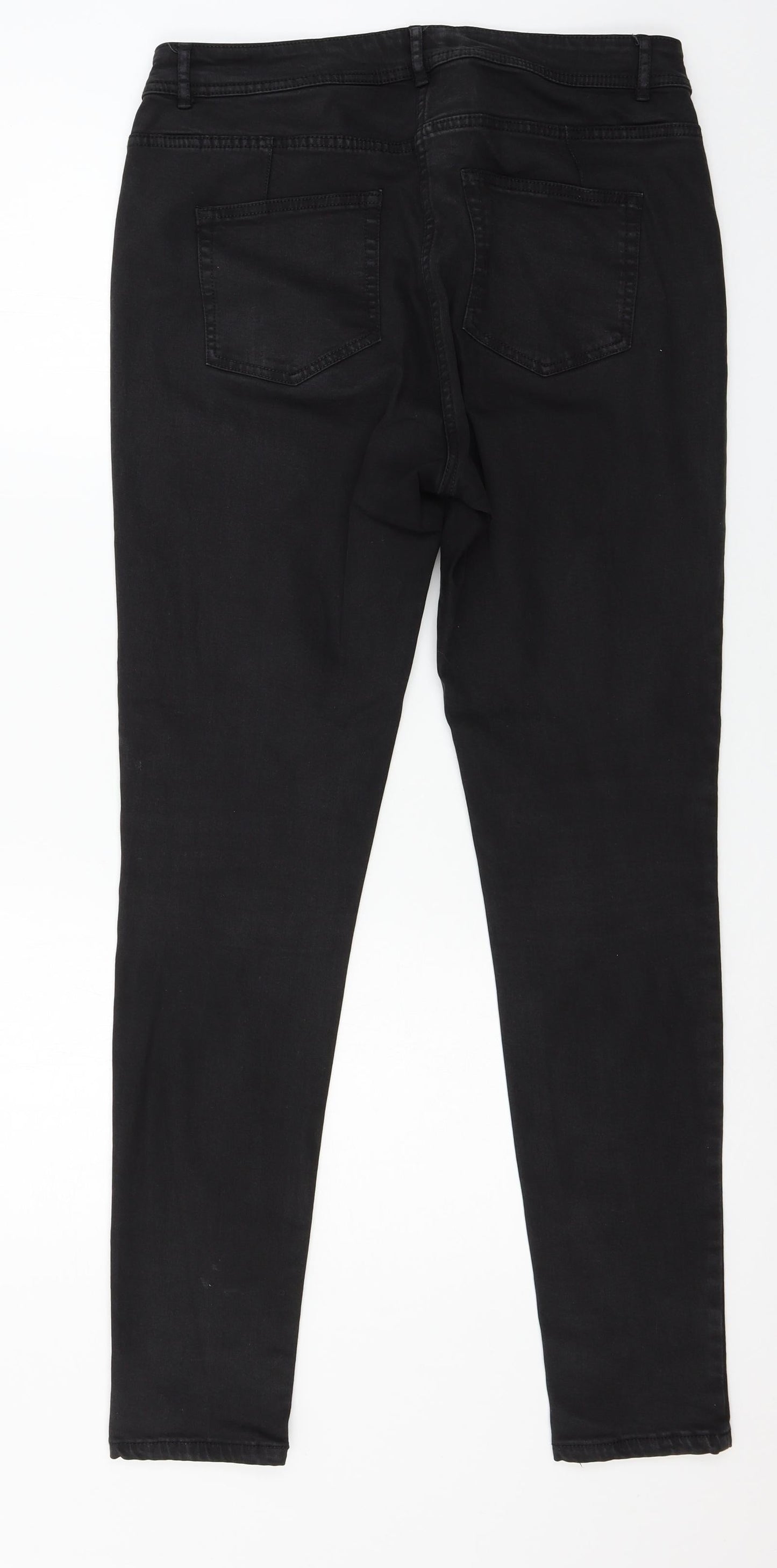 Womens UK Size 34 in Preworn Regular Fit Skinny Black Jeans