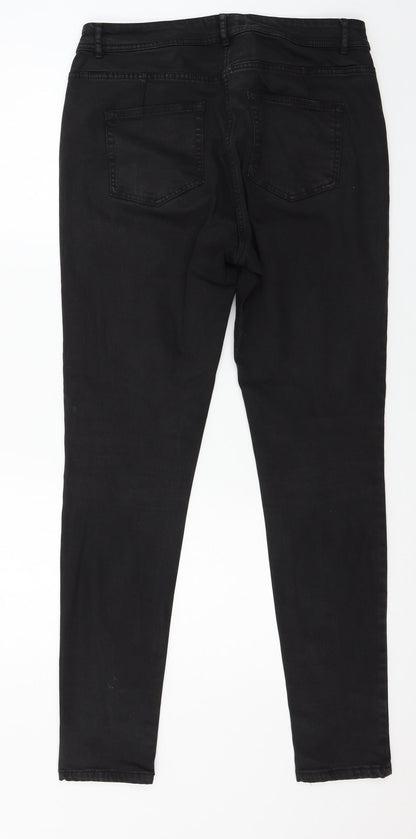Womens UK Size 34 in Preworn Regular Fit Skinny Black Jeans