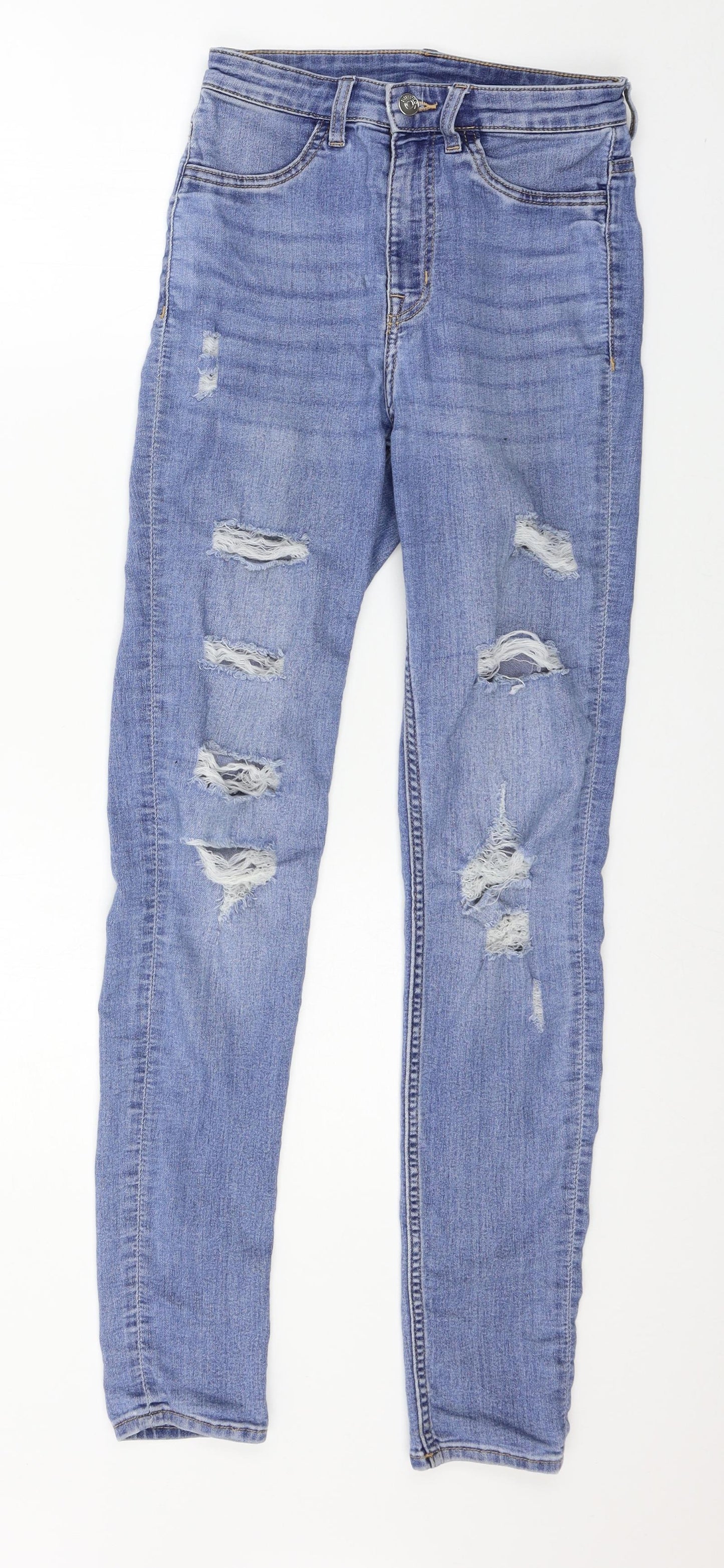 Womens UK Size 6 Divided Regular Fit Skinny Blue Jeans