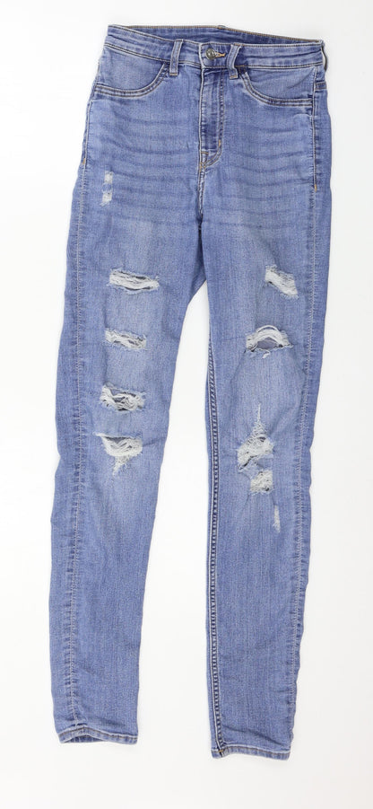 Womens UK Size 6 Divided Regular Fit Skinny Blue Jeans