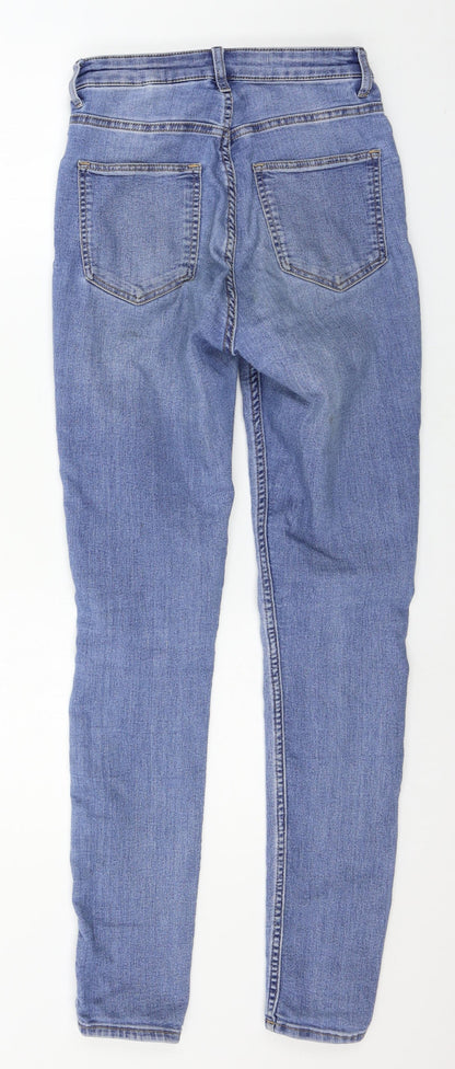 Womens UK Size 6 Divided Regular Fit Skinny Blue Jeans
