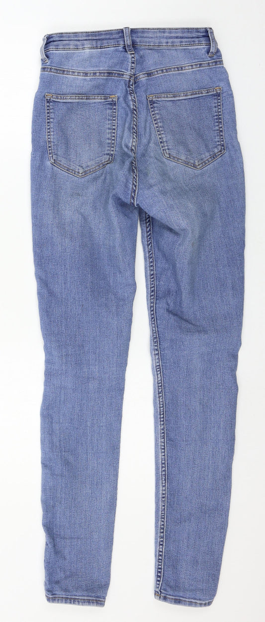 Womens UK Size 6 Divided Regular Fit Skinny Blue Jeans