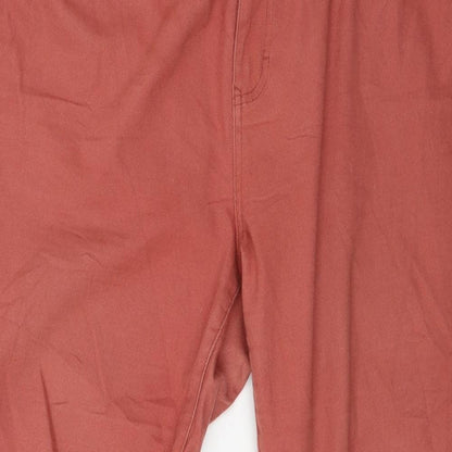 Denim & Co. Womens Red  Denim Skinny Jeans Size 18 L27 in