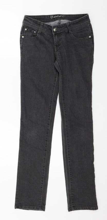 Slili Womens Black  Denim Skinny Jeans Size 28 in L31 in