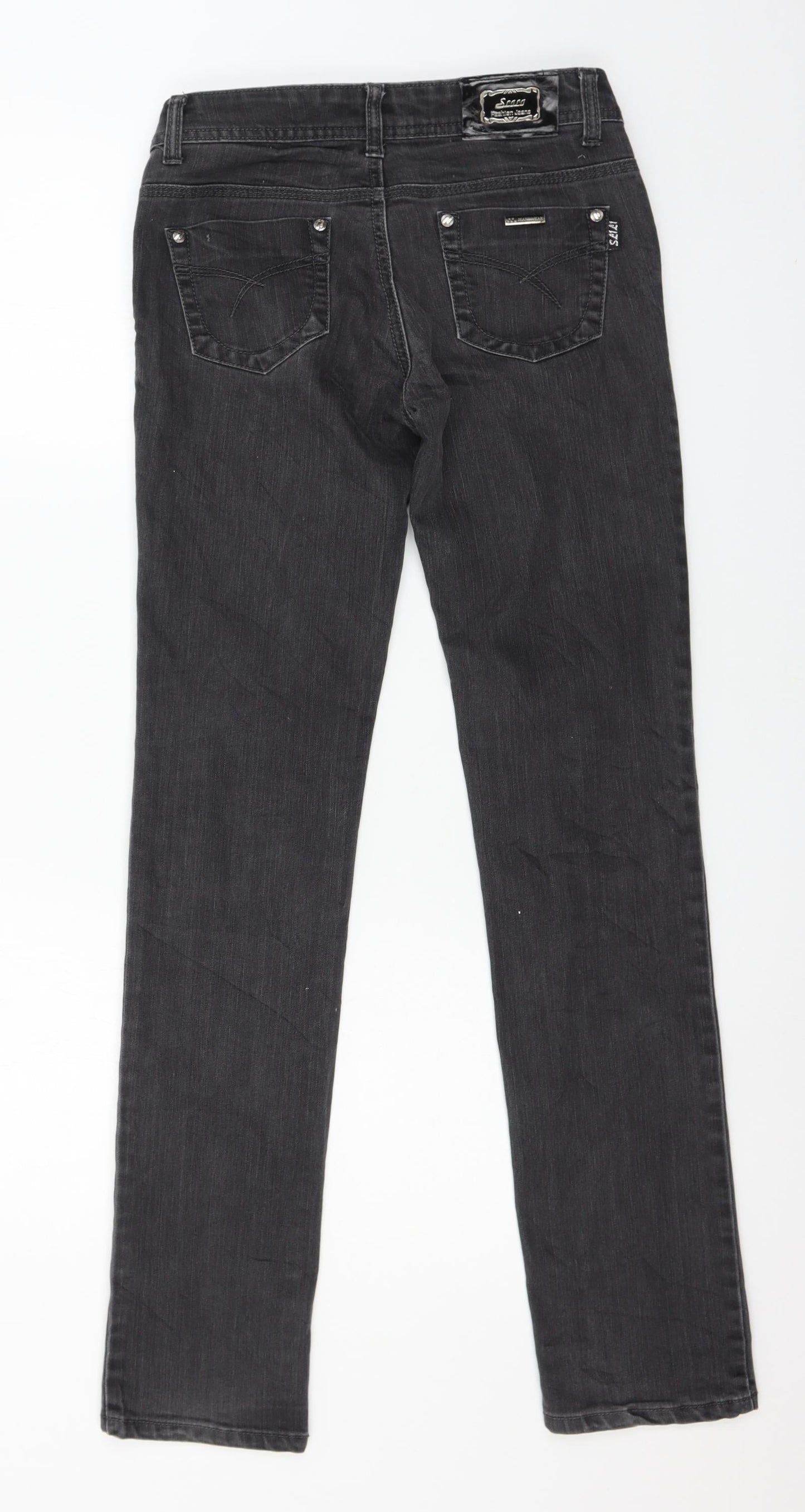 Slili Womens Black  Denim Skinny Jeans Size 28 in L31 in