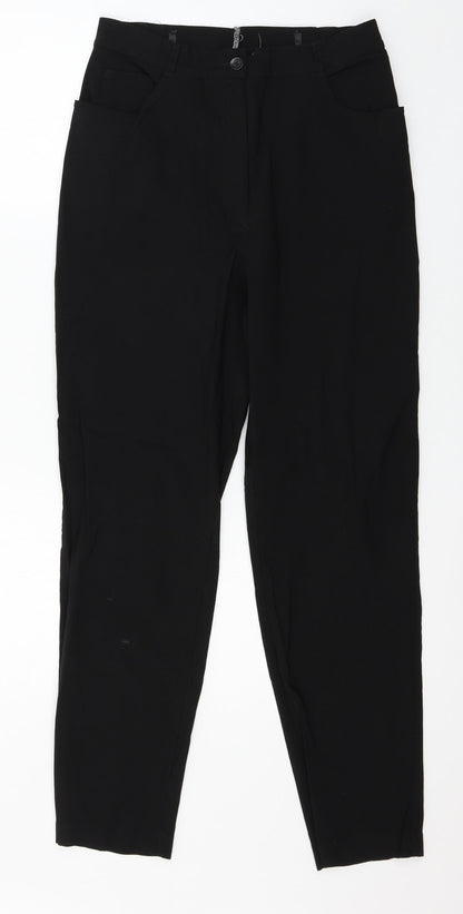 Womens UK Size 30 in Preworn Regular Fit  Black Trousers