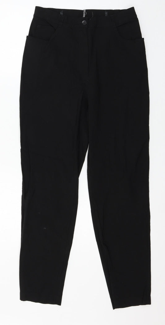 Womens UK Size 30 in Preworn Regular Fit  Black Trousers