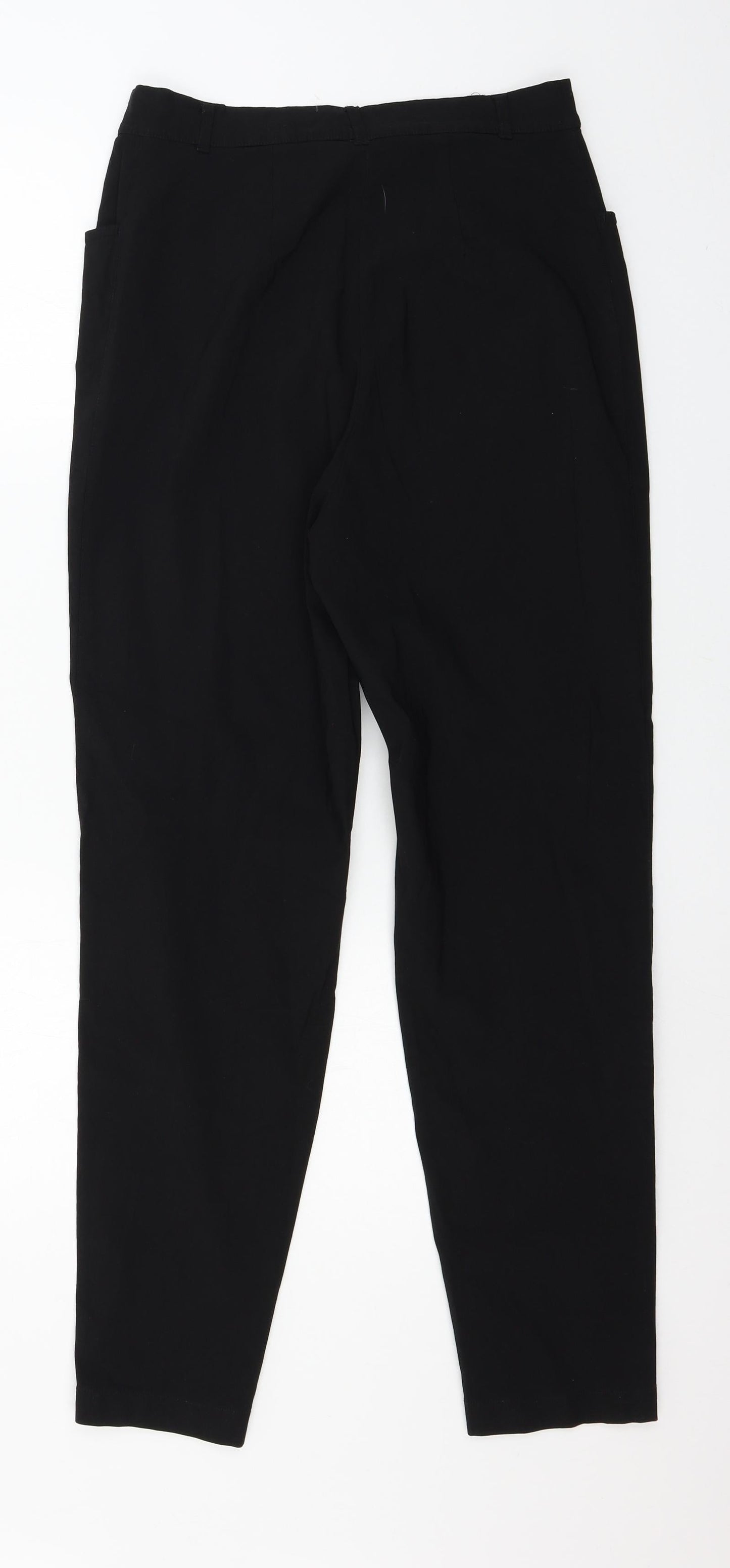 Womens UK Size 30 in Preworn Regular Fit  Black Trousers