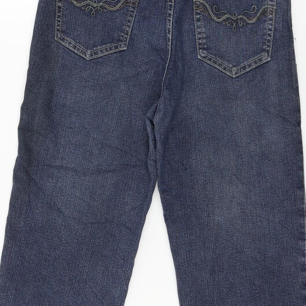 Kai Weishi Womens Blue  Denim Cropped Jeans Size 28 in L22 in