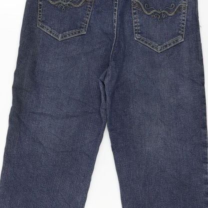 Kai Weishi Womens Blue  Denim Cropped Jeans Size 28 in L22 in