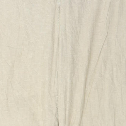 Womens UK Size 14 Per Una Regular Fit  Beige Trousers