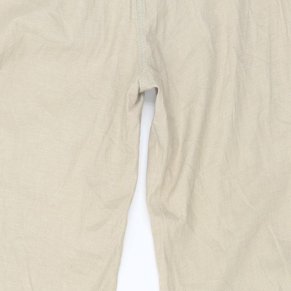 Womens UK Size 14 Per Una Regular Fit  Beige Trousers