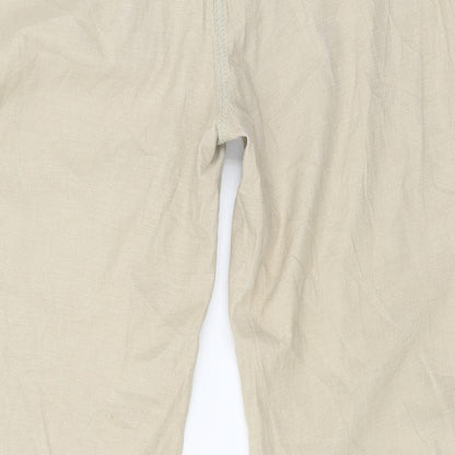Womens UK Size 14 Per Una Regular Fit  Beige Trousers