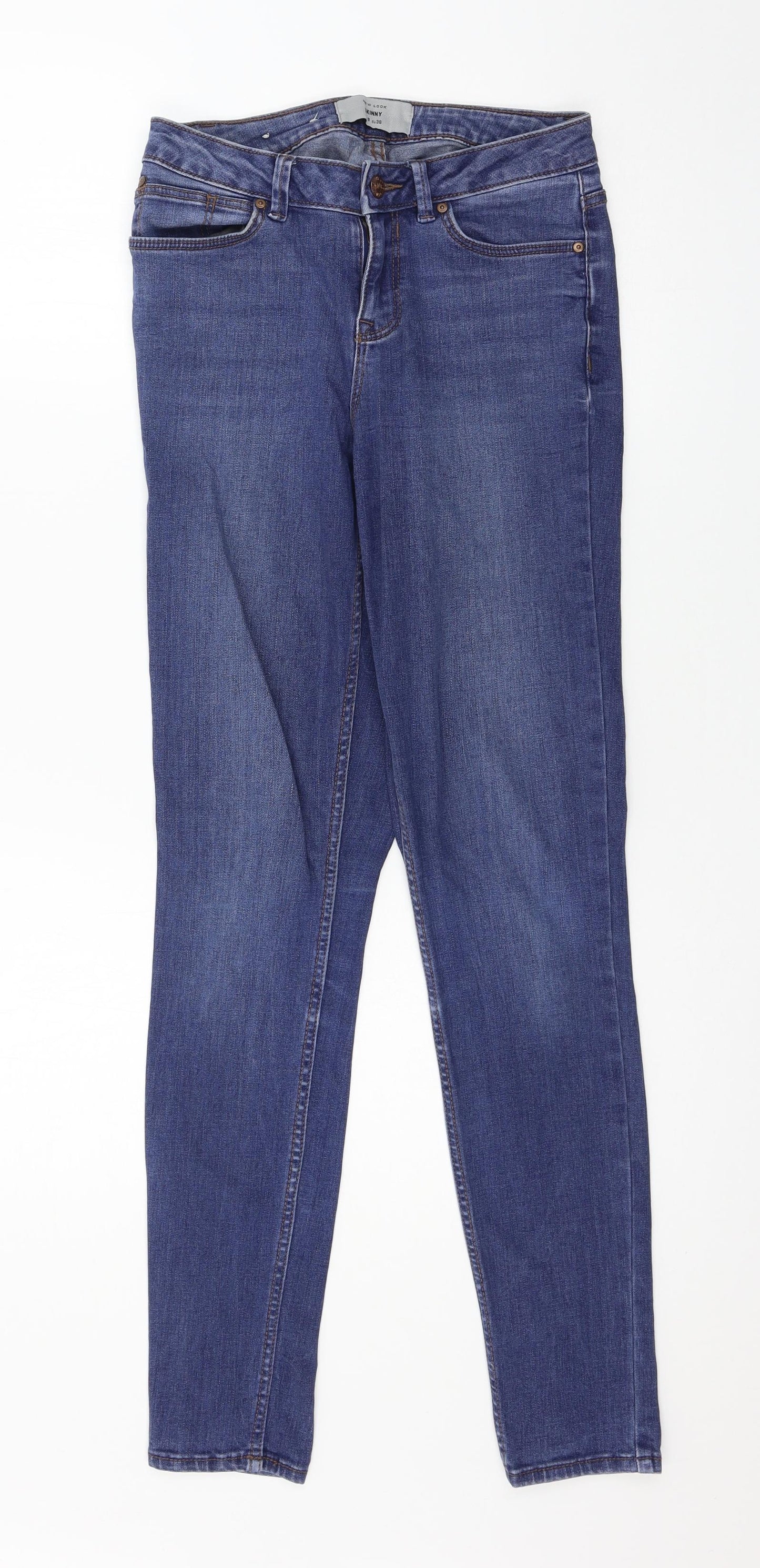 New Look Womens Blue  Denim Skinny Jeans Size 8 L30 in