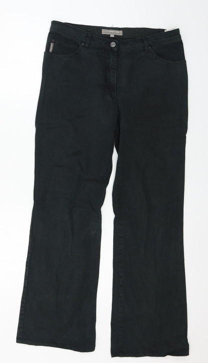 Claire DK Womens Green  Denim Straight Jeans Size 32 in L28 in